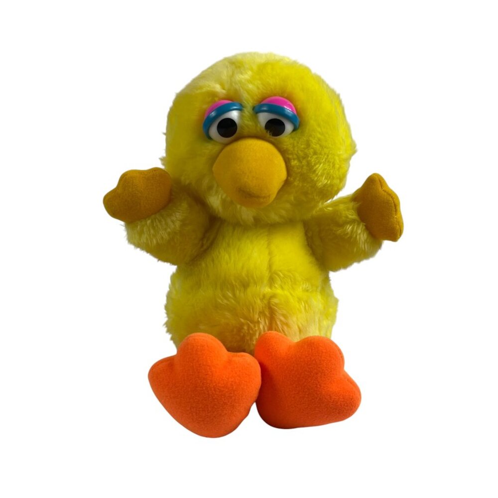 Vintage Hasbro Softies Big Bird Sesame Street Plush 10" Stuffed Toy Lovey